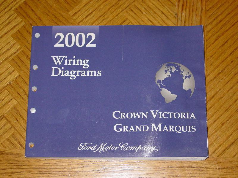 2002 ford crown victoria grand marq wiring diagrams workshop shop/service manual