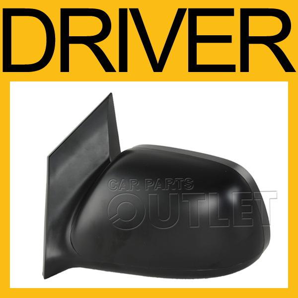 07 08 09 10 honda civic coupe manual side mirror non folding raw black 2dr dx lh