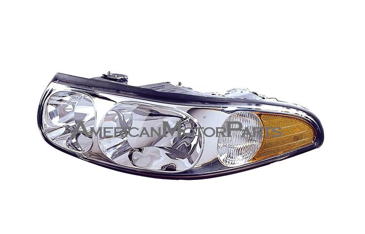 Left driver side replacement headlight w/o corner lamp 00-0 buick lesabre