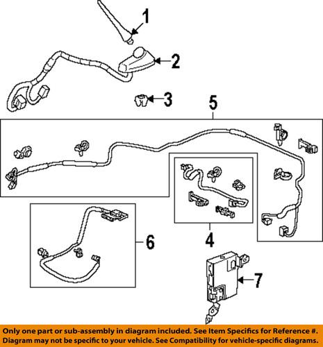 Honda oem 39151swa306 antenna-antenna mast