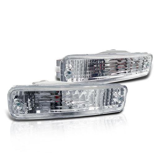 88-89 civic, crx euro clear bumper parking signal lights lamps left+right set