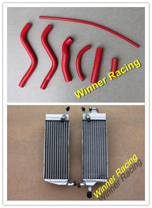 Aluminum radiator & silicone hose kit honda cr250r/cr 250 r 2-stroke 1988 1989