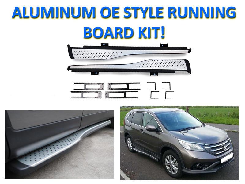 Usa 12-13 honda crv cr-v oe style side step nerf bar aluminum running board set