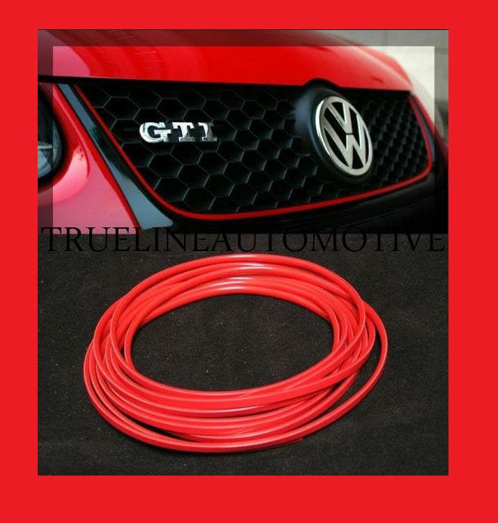 12' red interior exterior seat gauges tail light molding trim kit 1/8'' wide