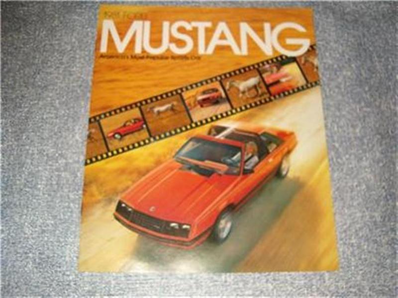 1981 ford mustang original sales brochure