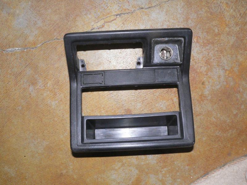 Toyota 4runner truck radio ashtray bezel brown/tan, lighter rec,  85 86 87 88 89