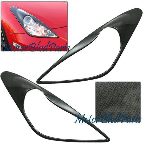 00-05 celica carbon eyelids eyebrows headlight covers