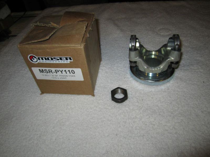 Moser pinion yoke, 30 spine, chevy 12 bolt car