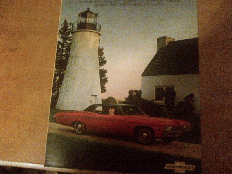 1968 chevy caprice/impala/chevelle/malibu/camaro  brochure       -