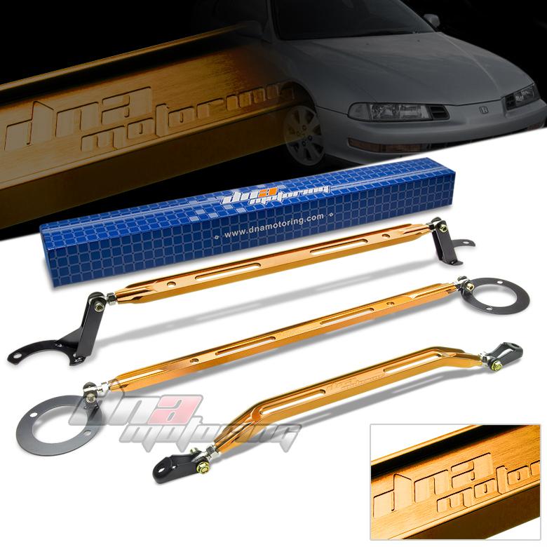 Prelude bb dna gold 40mm aluminum front tower+rear upper+lower strut bars/brace