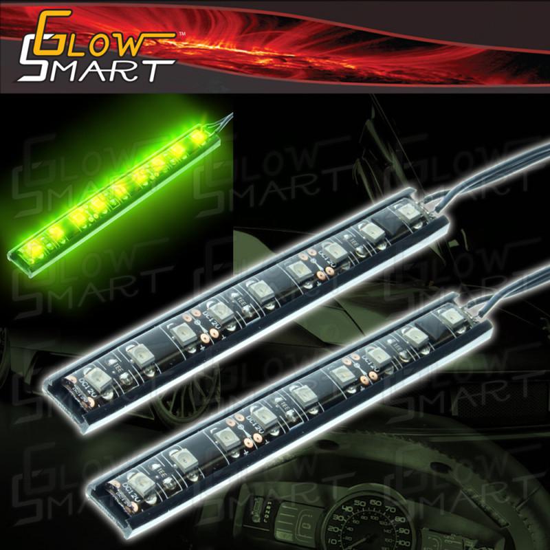 2 x 3” led strip light 9 smd door trim courtesy dash panel lighting gr