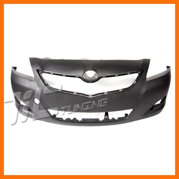 07-11 toyota yaris matte black plastic non-primed front bumper cover 08 09