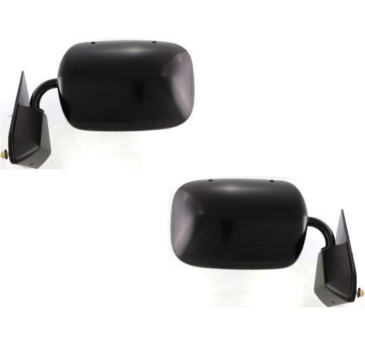 Chevy gmc truck black manual side view door mirrors left & right pair set of 2