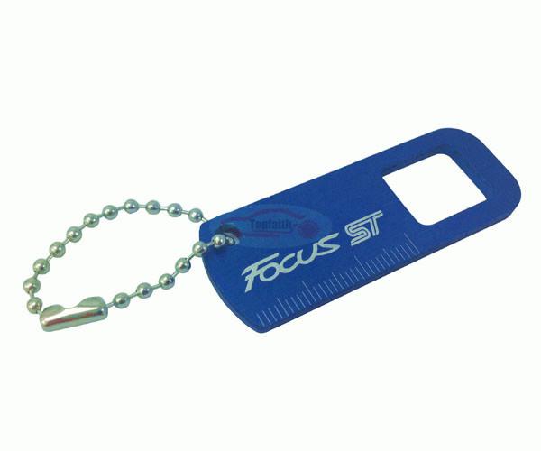 Blue st badge seat belt buckle alarm safety clasp stop canceller for ford focus