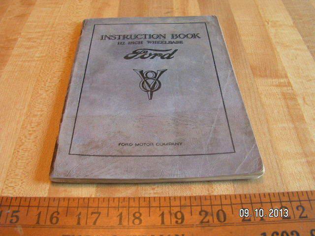 1933 ford original owner's / owners manual / instruction book / 112" wheelbase