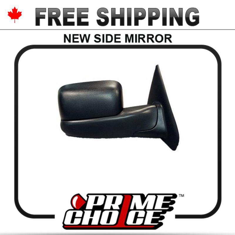 New manual black towing right rh passengers side mirror dodge ram pickup truck