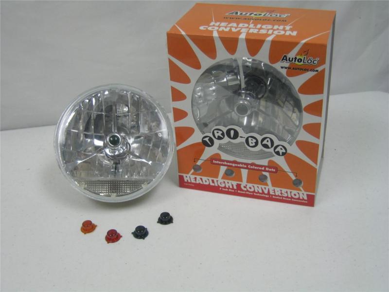 7"  autoloc  color dot headlights w/turn signal + bonus