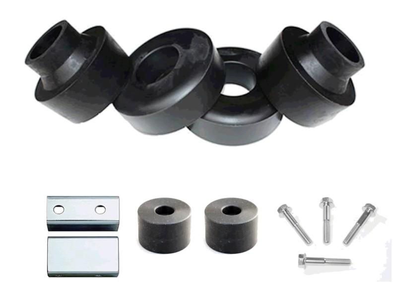 Jeep grand cherokee wj 1999-2004 front and rear 2 inch black polyurethane spacer