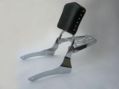 Sissy studded backrest luggage rack - 07+ honda shadow spirit vt750 c2