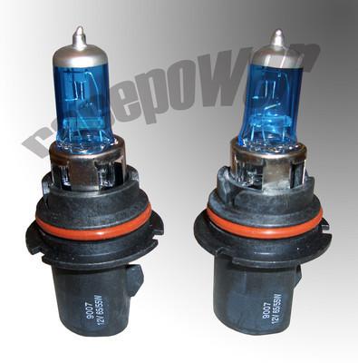 9007-hb5 100/80w xenon gas halogen headlight high low 5000k white 2pc light bulb