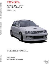 Toyota starlet full workshop service manual 1989~96 