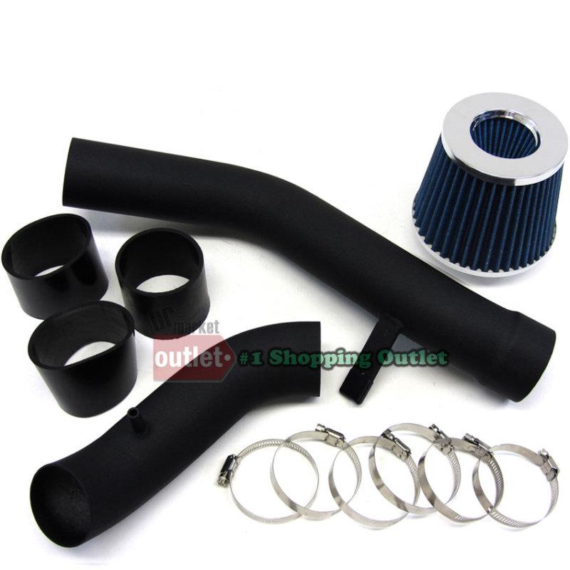 Cool cold air intake black pipe blue filter for hy 04-06 el w/maf 2.0 l4 4cyl