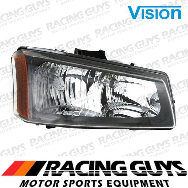 Rt passenger head light clear lense assembly 03-04 chevy silverado