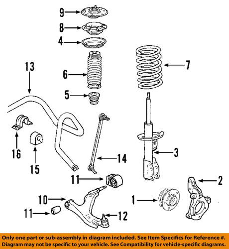 Gm oem 22920115 strut cushion/mount