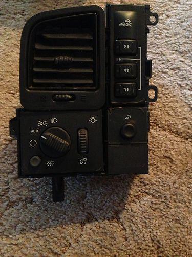 01 02 03 04 05 06 silverado tahoe yukon sierra head light switch oem