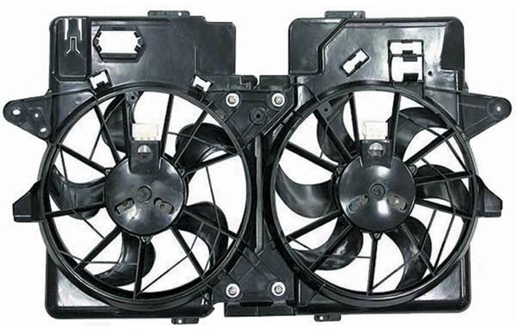 Depo ac condenser radiator cooling fan assy 01-04 ford escape 2.0l yl8z8c607eh