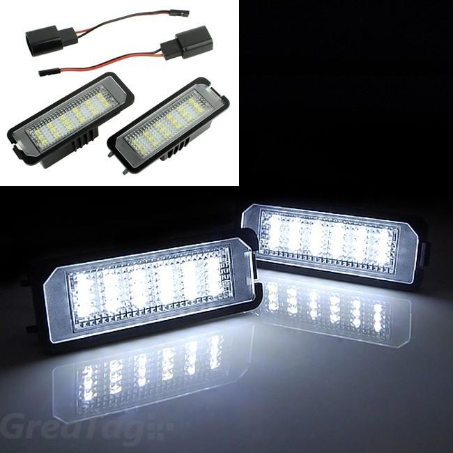 6000k obd led license plate light for vw eos lupo passat cc polo golf 4 5