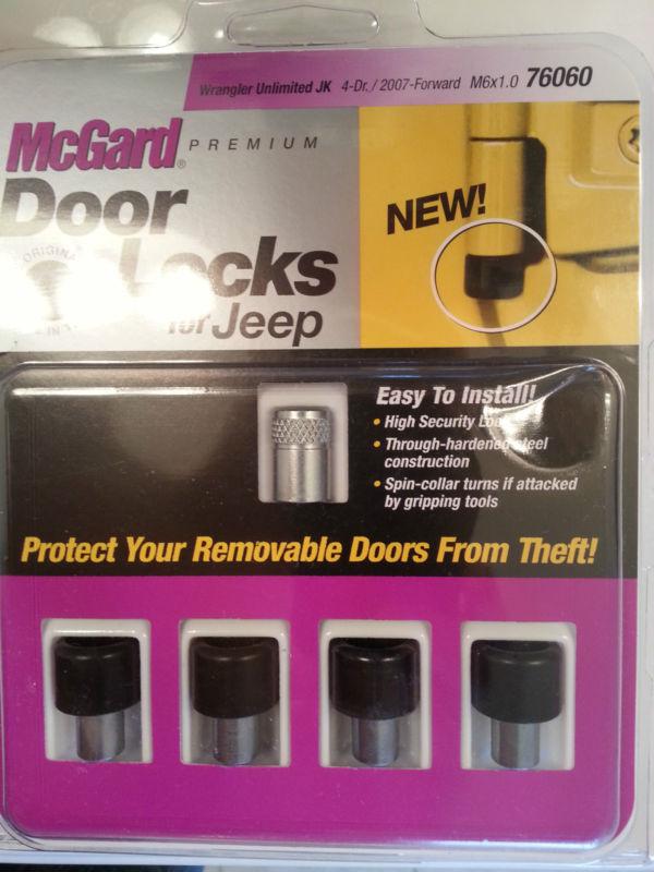 Mcgard 76060 premium door locks for jeep wrangler unlimite jk 2007-current
