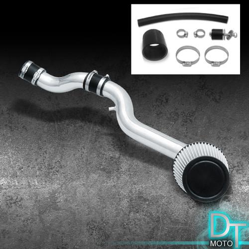 Stainless washable cone filter + cold air intake 88-91 civic crx polish aluminum