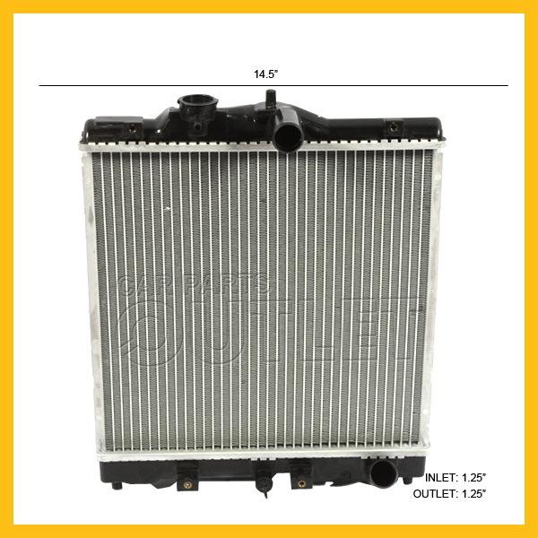 93-97 honda civic del sol si vtec cooling radiator for manual trans w/o toc 1570