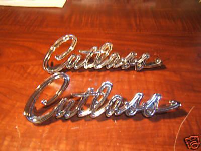 1968 1969 new gm olds cutlass fender emblems 68 69