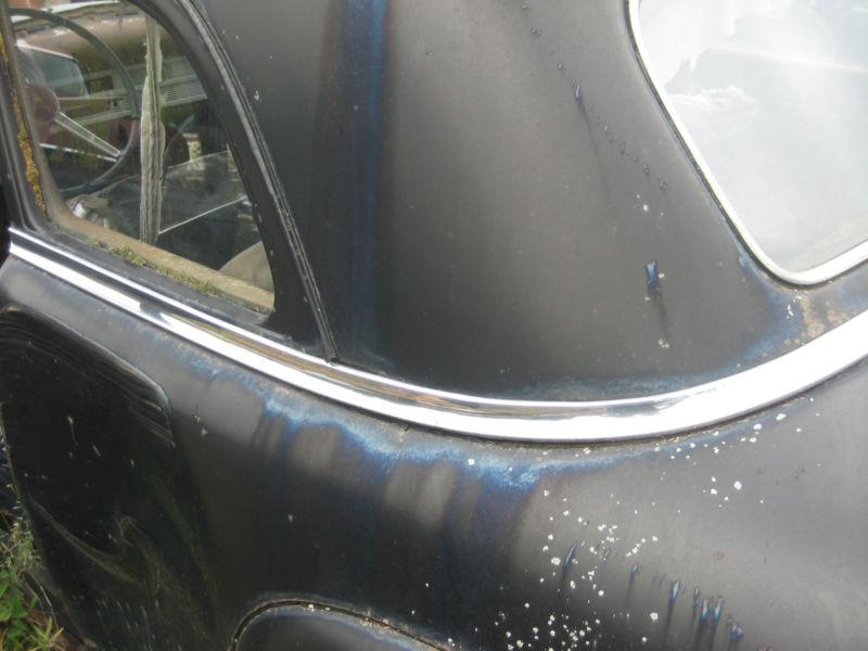 1949 chrysler new yorker rear window wrap around chrome molding 2dr 