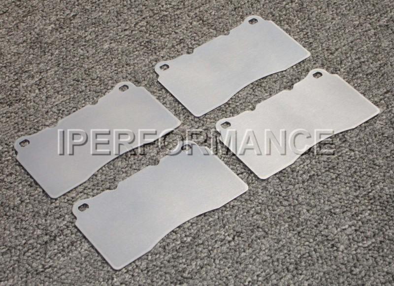 Titanium brake pad shim heat shield set; volvo s60 r, v70 r brembo 04-07 front
