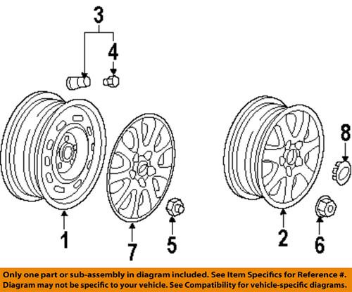 Kia oem 1k53a37170 wheels-wheel cover