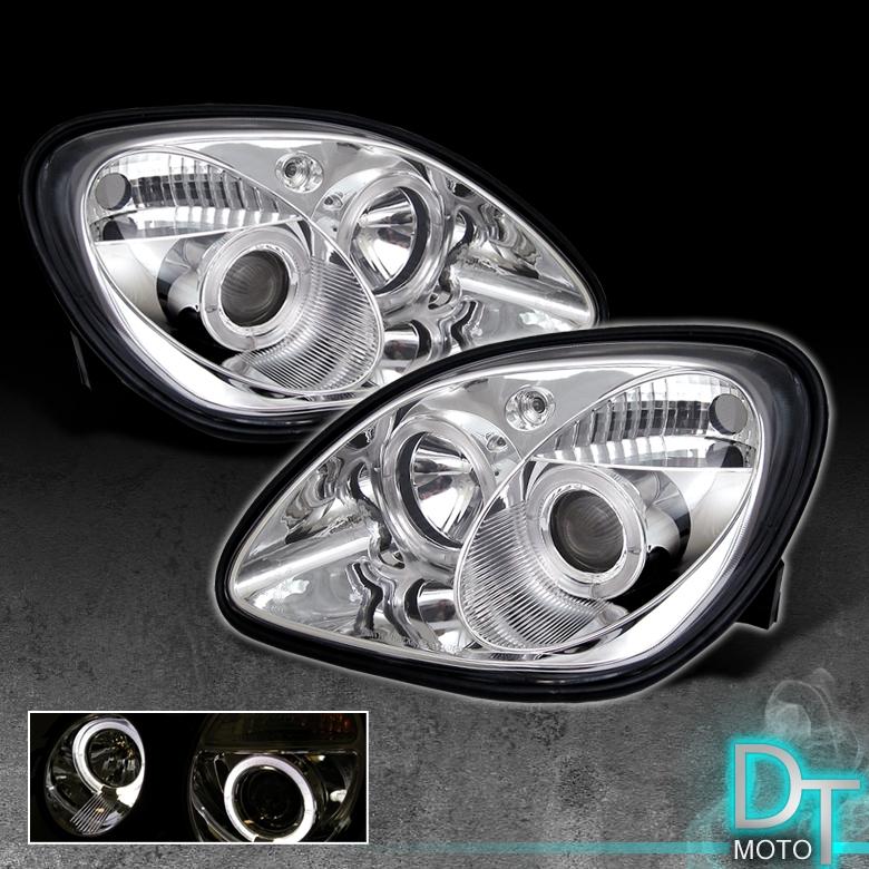 98-04 mercedes r170 slk class dual halo projector headlights lights left+right