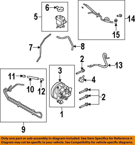 Ford oem 7t4z3d746b pump & hoses-steering-oil cooler