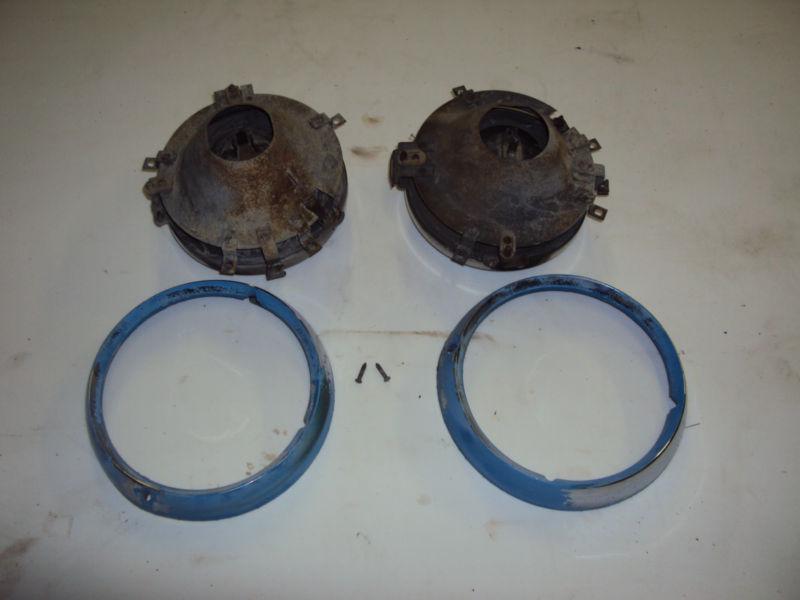 Jeep cj headlight buckets retainers stock oem original