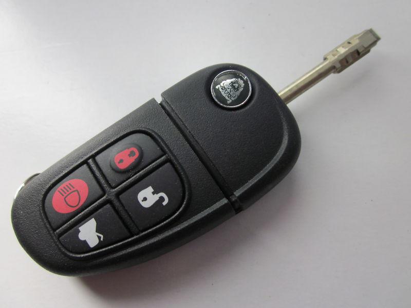 Used oem jaguar flip key keyless remote fob cwtwb1u243