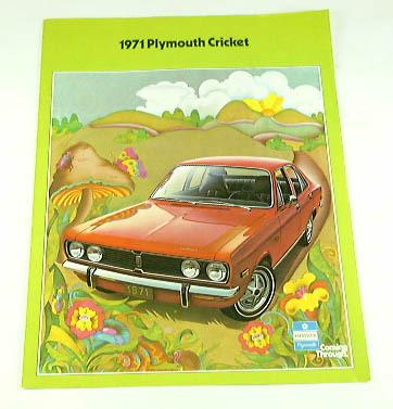 1971 71 plymouth cricket brochure 4dr