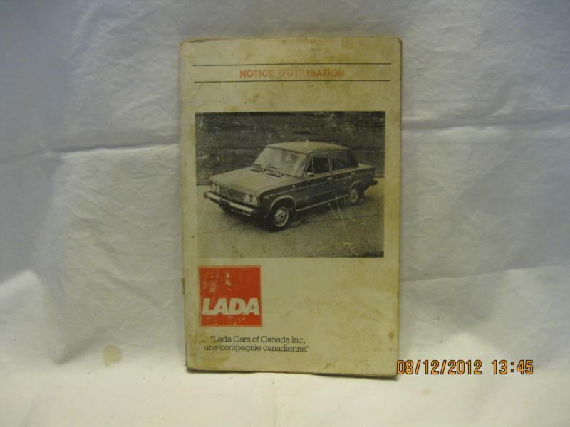 Vintage1982 lada original instruction manual,french edition,good cond.