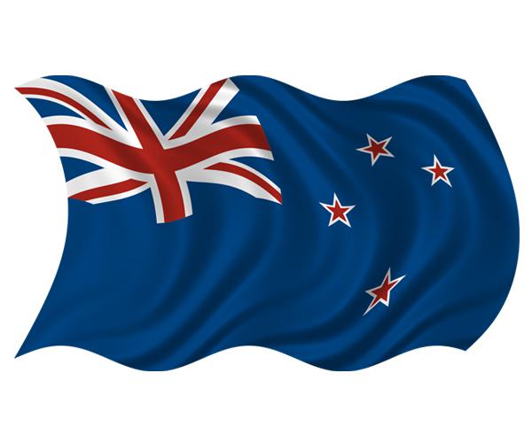 New zealand waving flag decal 5"x3" vinyl car window bumper sticker zu1