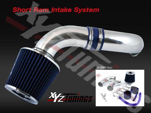 Blue 00-02 durango/dakota 4.7l v8 cold air intake induction kit + filter 3"