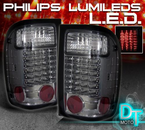 Smoked 93-00 ford ranger philips-led perform tail lights lamps left+right