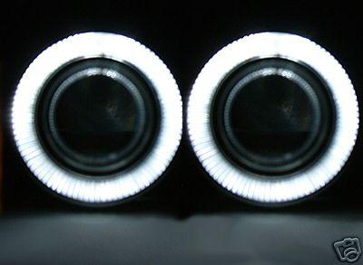 Halo white ring angel eyes projector fog lights lamp