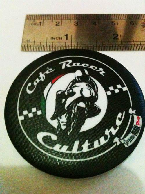 Cefe racer culture biker 59 rider button pin vest hat new