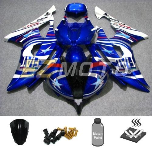 Fairing pack w/ windscreen bolts for yamaha yzf r6 2008 2009 2010 2011 2012 race